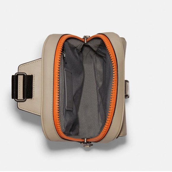 ❤️ Coach Track Pack In Colorblock Signature Canvas Beige/Chalk 💕 - Picture 3 of 11